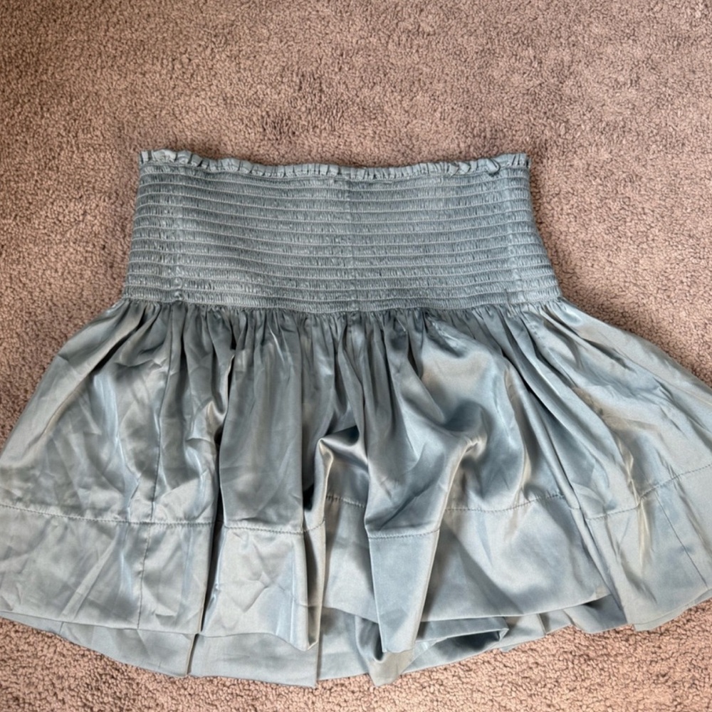 NATURAL LIFE Blue Mini Shorts Smocked Casual